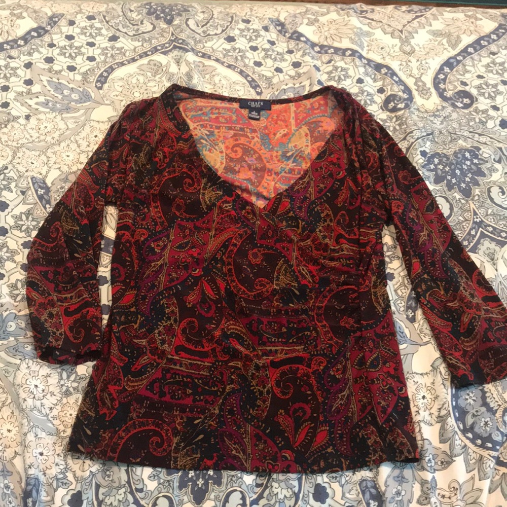 Chaps Paisley Blouse 🌾